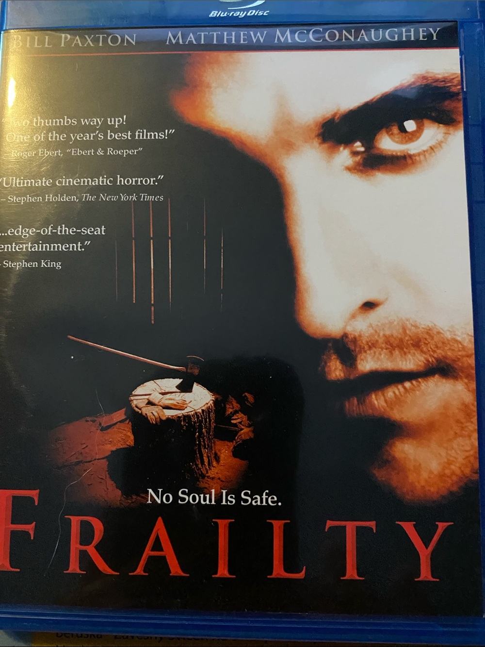 Frailty Blu-ray Disc — Horror Movie with Matthew McConaughey